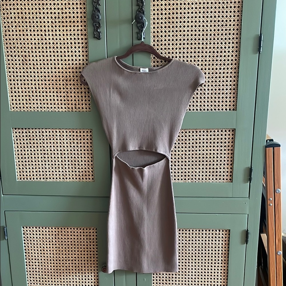 Iconic Aritzia Wilfred Brown Mini Dress